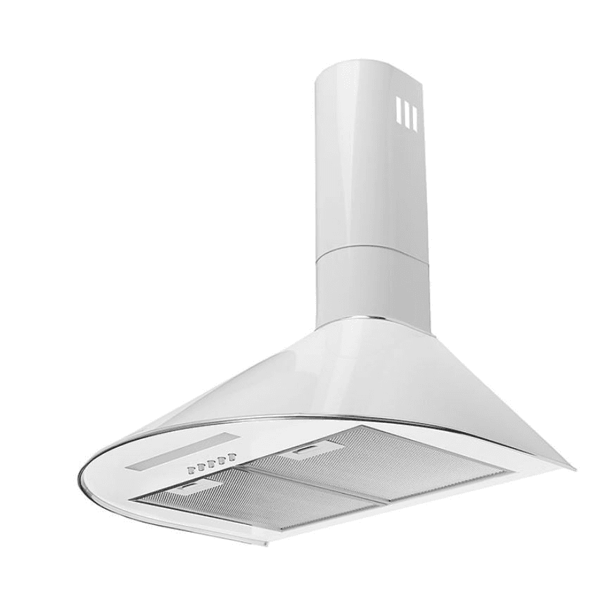BIELY POHLCOVAČ ODSÁVAČ PÁR KOMÍNOVÝ NÁSTENNÝ MAAN MIX 60 CM LED FILTER