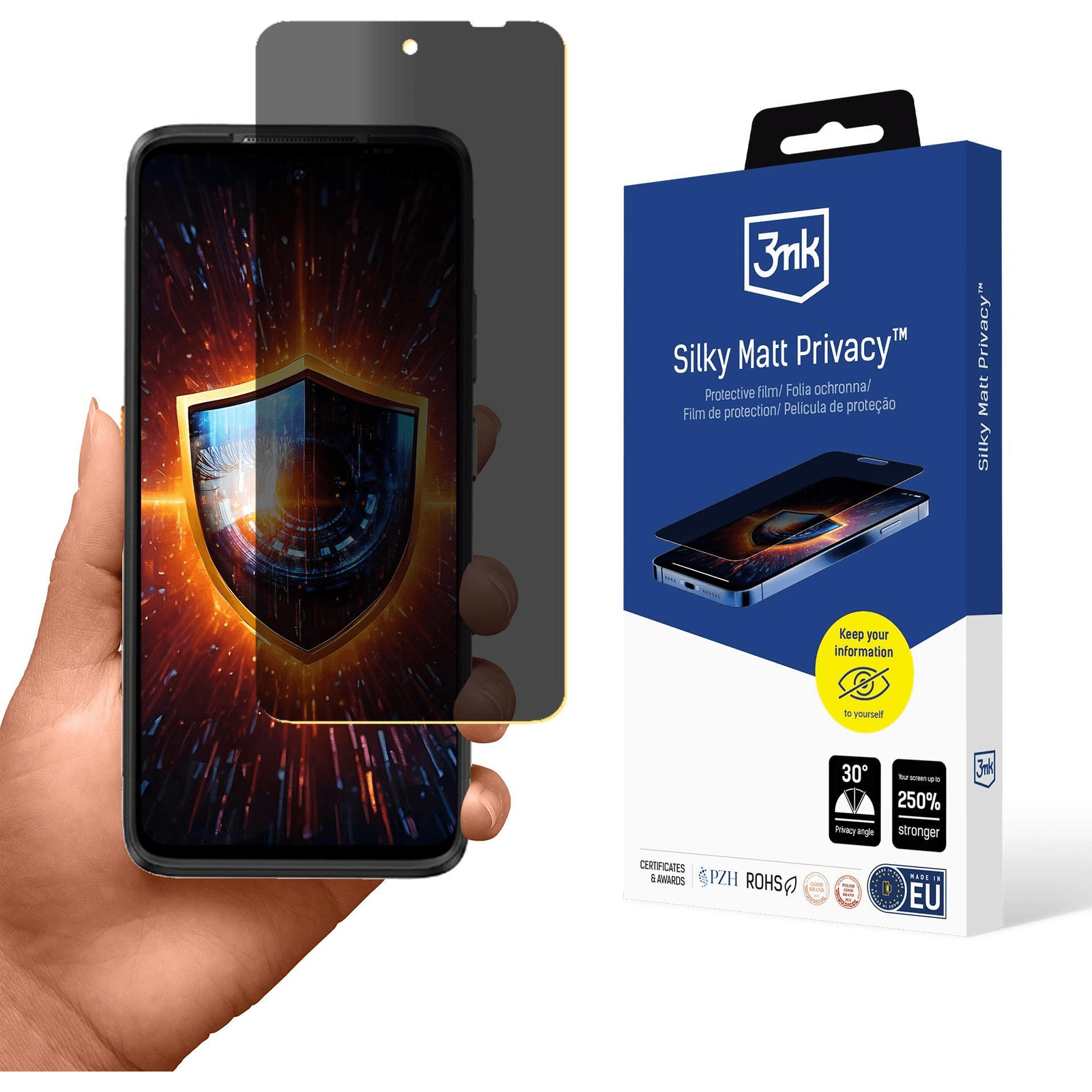Ochranná fólia na Ulefone Armor 23 Ultra - 3mk Silky Matt Privacy