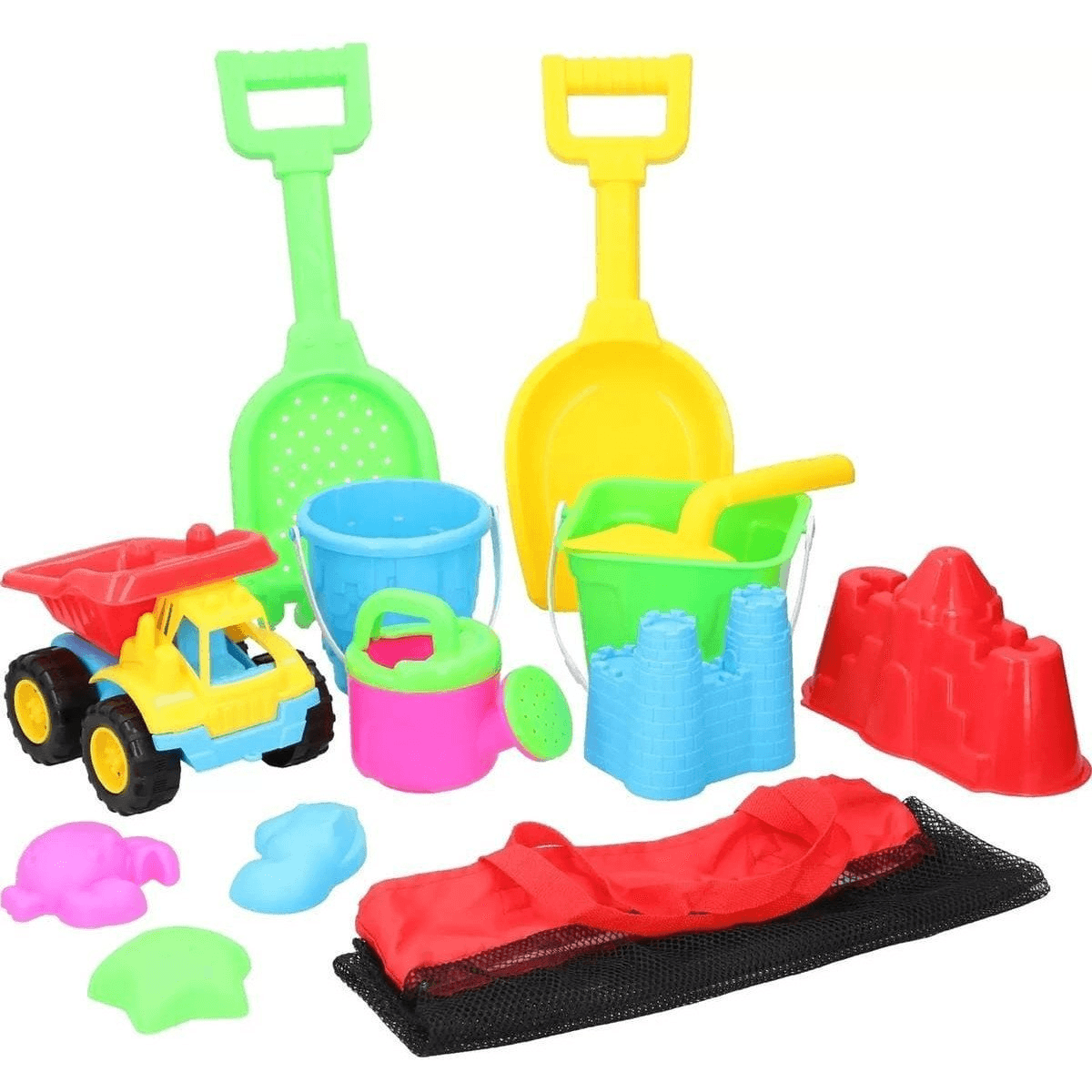 Autíčko s lopatkami do pieskoviska, súprava EDDY TOYS 13 dielov