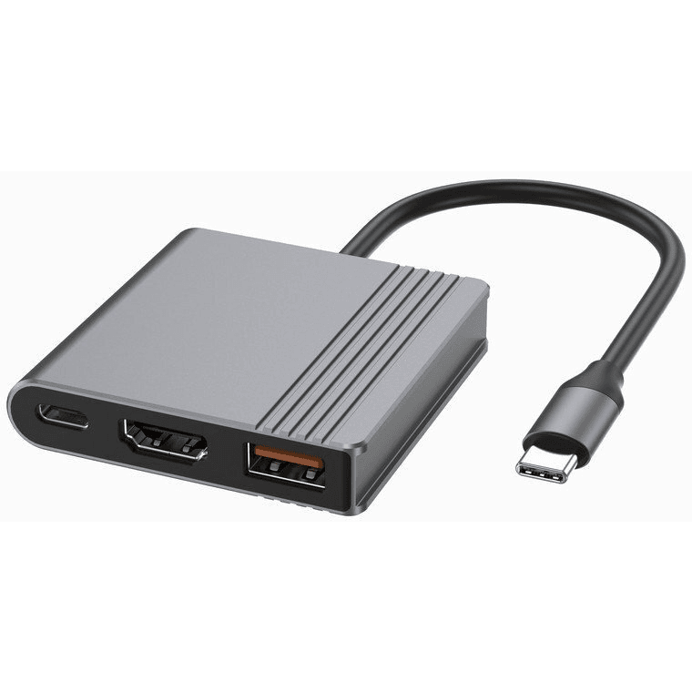 GEMBIRD MULTI ADAPTÉR USB TYPU C 3 V 1 (USB PORT + HDMI + USB-C VIDEO),