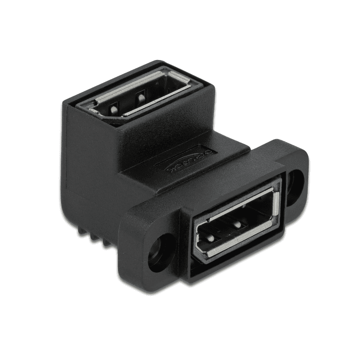 Pravouhlý adaptér 90° Systém 45 DisplayPort Delock 81310