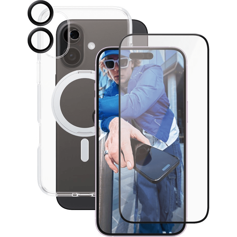 PanzerGlass CARE by PG3-in-1 Ceramic iPhone16 6.7 Číra ochranná fólia na displej Apple 1 kusov