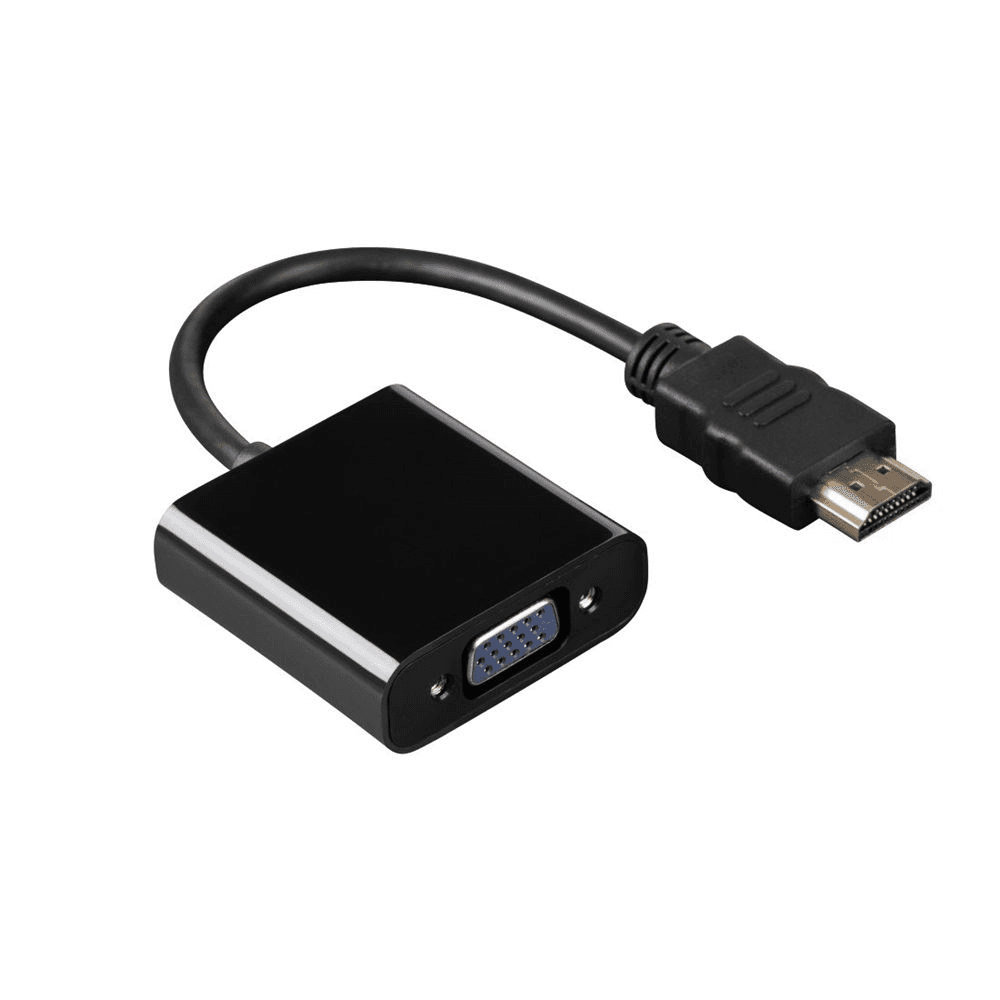 Hama 00200343 adaptér na video kábel 0,15 m Typ HDMI (štandard) VGA (D-Sub) Čierna