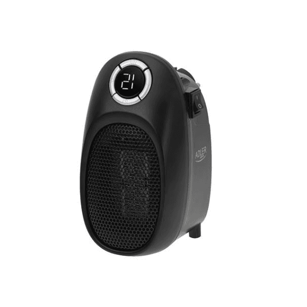 ZÁSUVKOVÝ TEPLOVZDUŠNÝ VENTILÁTOR ČIERNY AD 7726 ADLER
