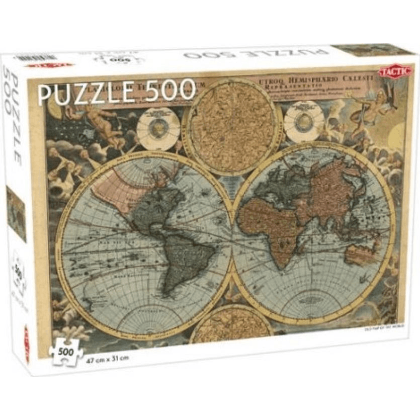 Tactic Old Map of the World 500 pcs Puzzle 500 kusov Mapy