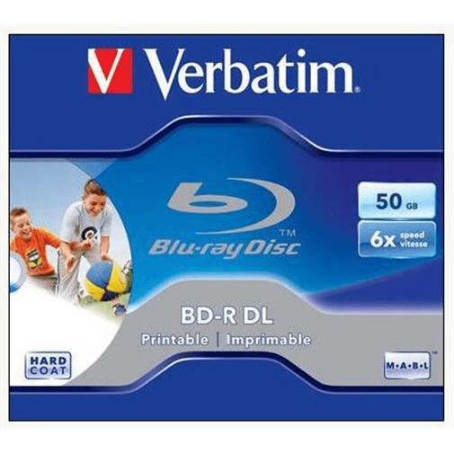 Verbatim 43748 zapisovateľný Blu-ray disk (BD) BD-R 50 GB 5 kusov