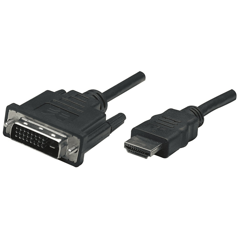 Manhattan 372510 adaptér na video kábel 3 m Typ HDMI (štandard) DVI-D Čierna