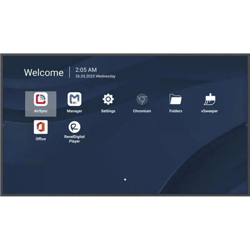 Viewsonic CDE6514-2C oznamovací displej Plochá digitálna tabuľa 165,1 cm (65") LCD Wi-Fi 500 cd/m² 4K Ultra HD Čierna Zabudovaný procesor Android 14 24/7