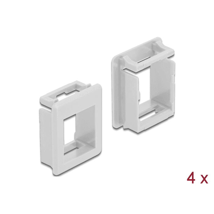 Keystone držiak do boxov 4 kusy biely Delock 86760
