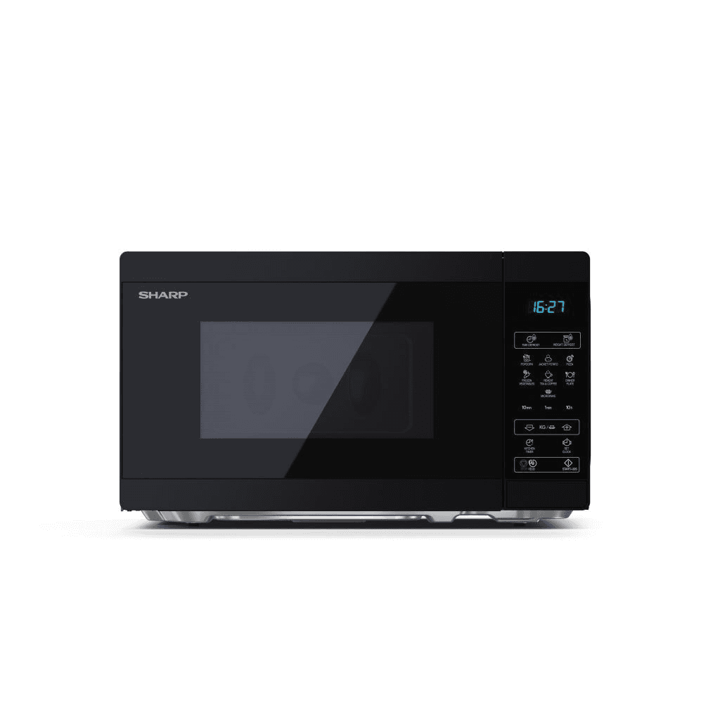 Sharp YC-MS02E-B mikrovlnná rúra Na pracovnú dosku Sólo mikrovlnná rúra 20 L 800 W Čierna