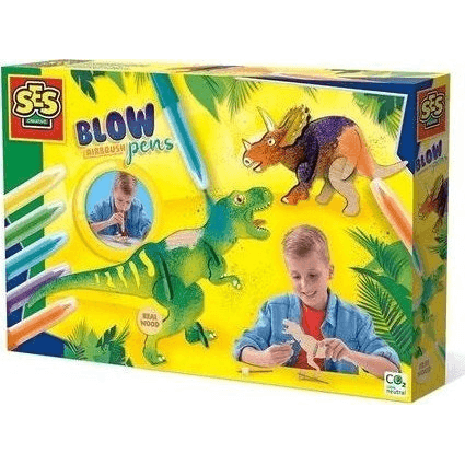 SES Creative Blow airbrush pens - Dinosaurs