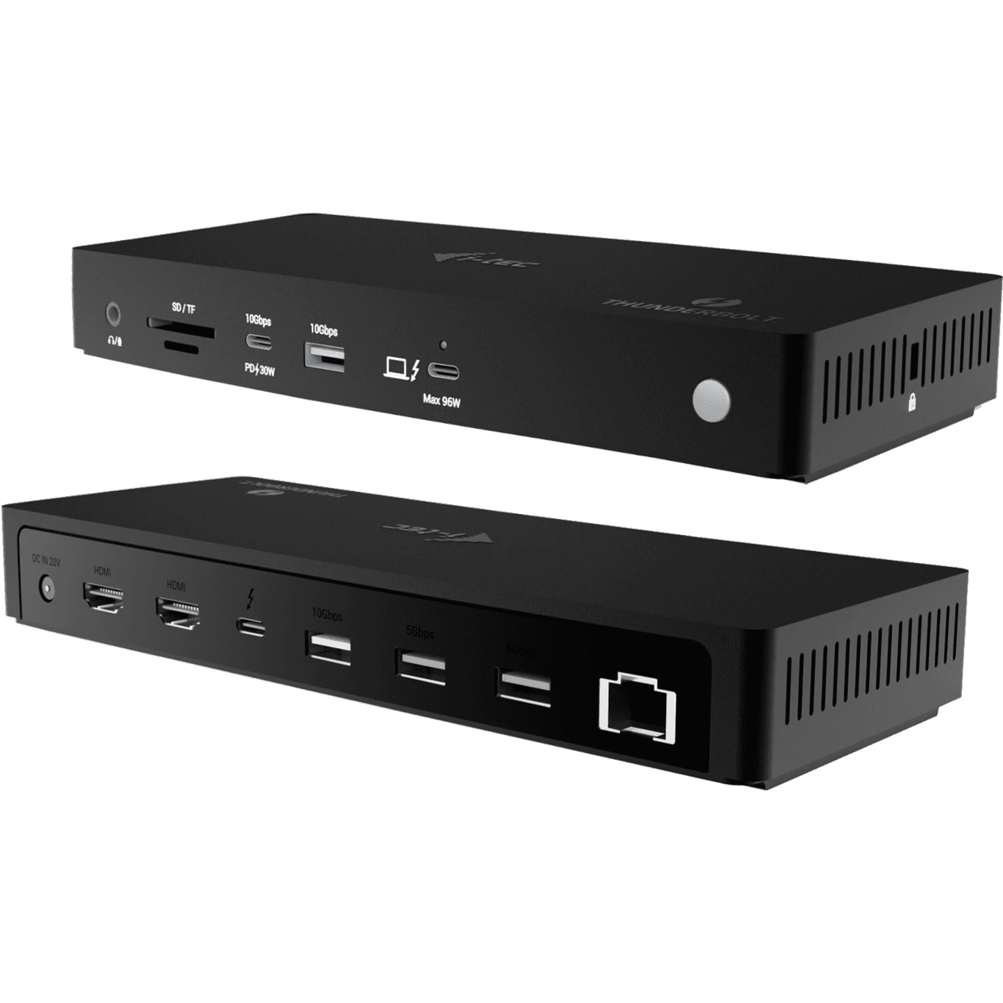 i-tec TB4TRIPLEDOCKPDUK dokovacia stanica a replikátor portov Kábel Thunderbolt 4 Čierna