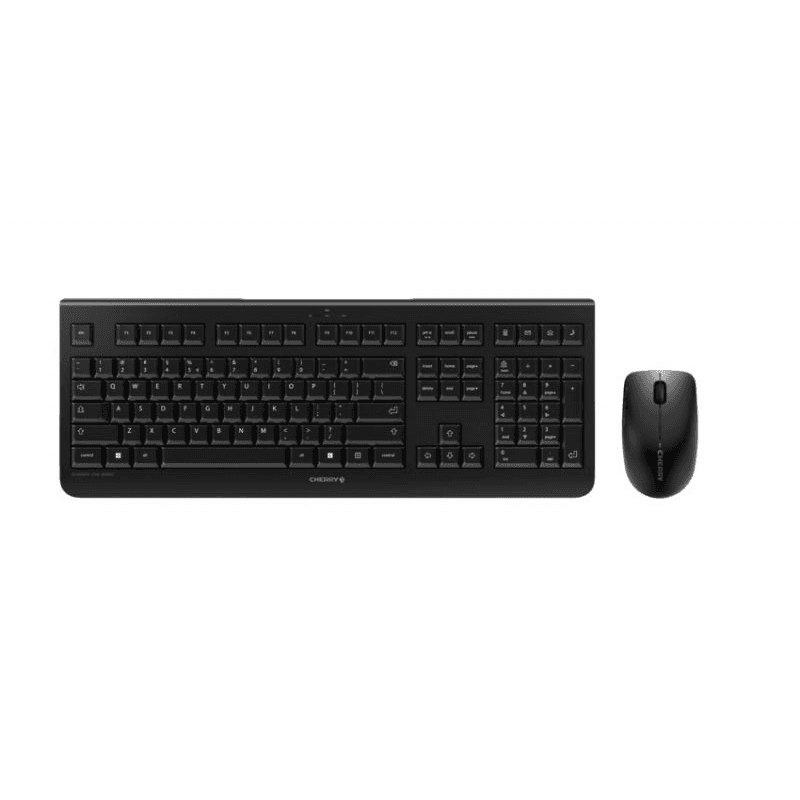 CHERRY DW 3000 klávesnica Obsahuje myš Univerzálne RF Wireless AZERTY Francúzsky Čierna