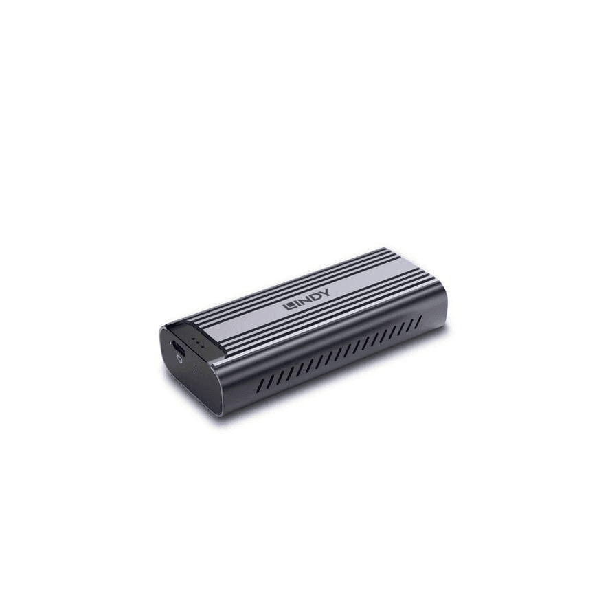 Lindy 43394 puzdro pre disk Obal pre SSD Šedá M.2