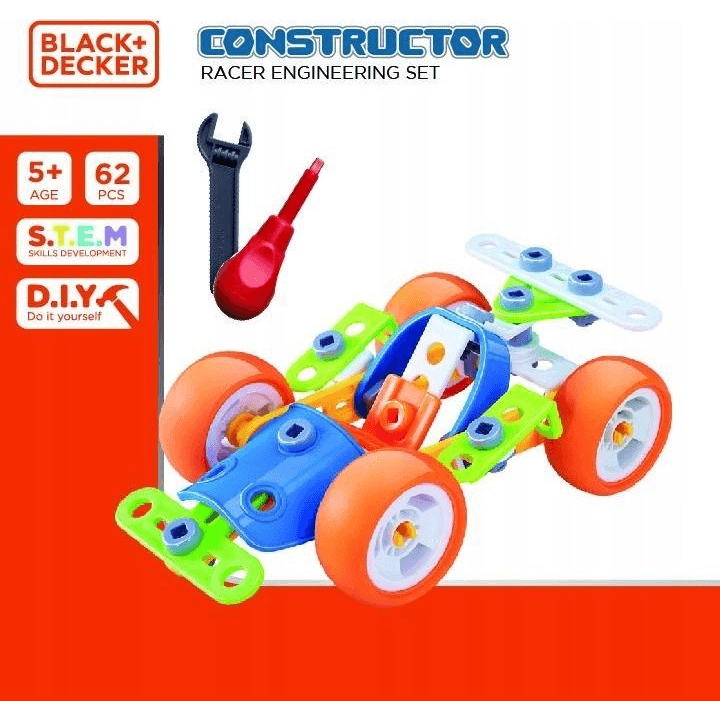 Pretekárske auto na poskladanie Black+Decker