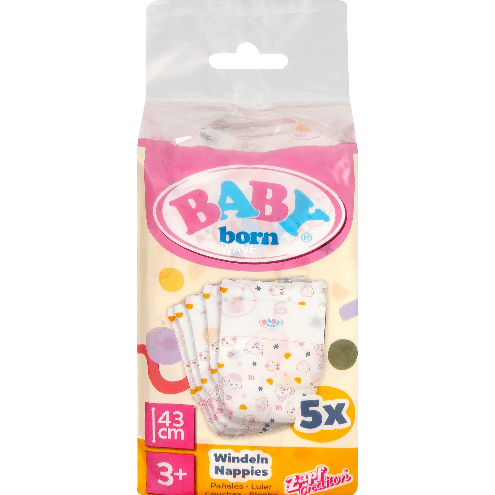 BABY born Nappies, 5 pack plienky pre bábiku