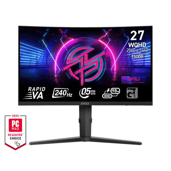 Herný monitor MSI MPG 275CQRXF 27" 2560 x 1440 px 240 Hz WQHD