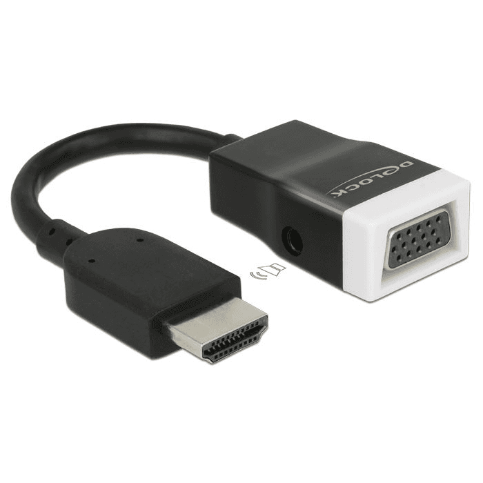 Adaptér HDMI-A samec na VGA samica s audio funkciou Delock 65587