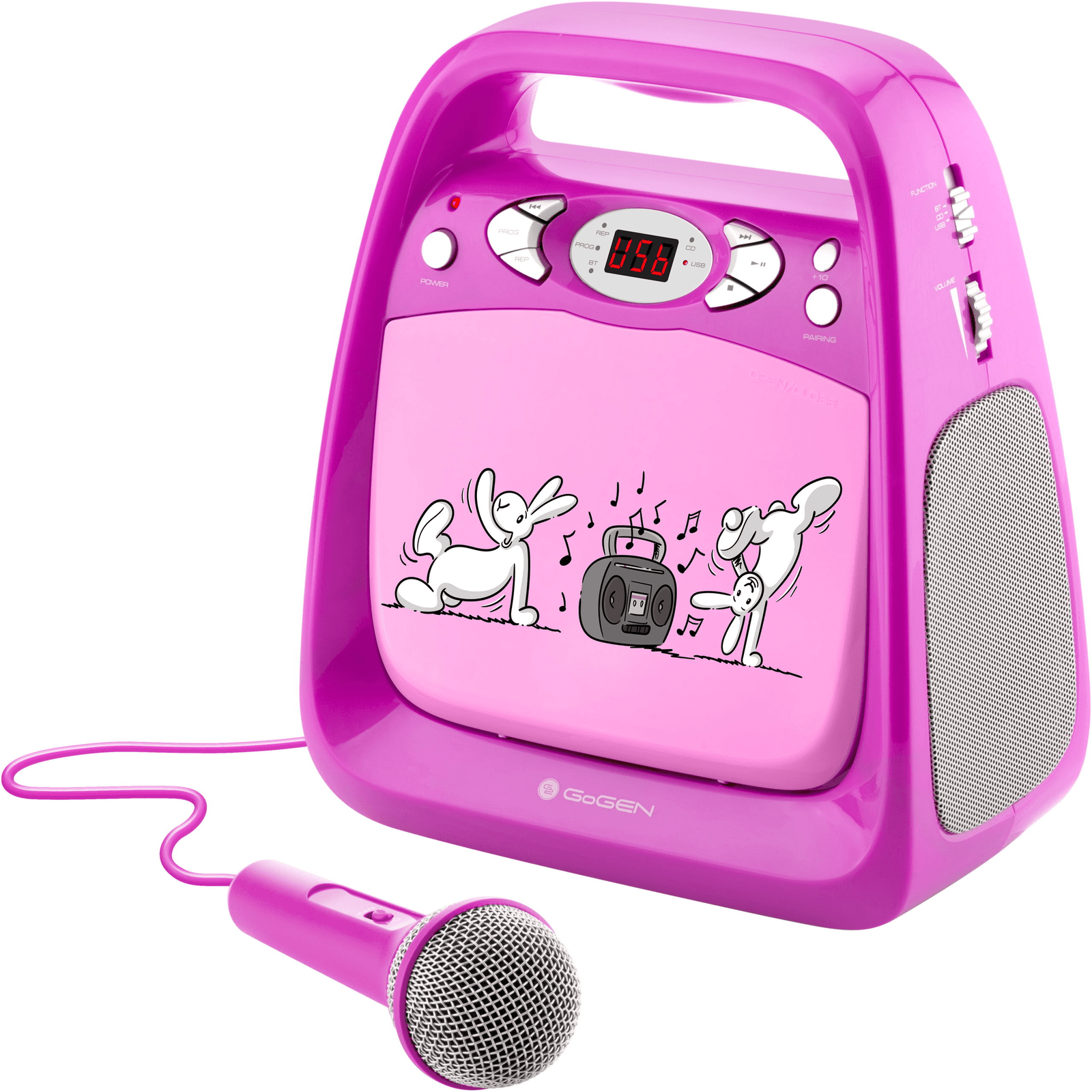 Karaoke set pre deti GoGEN - BOBKARAOKEP ružový