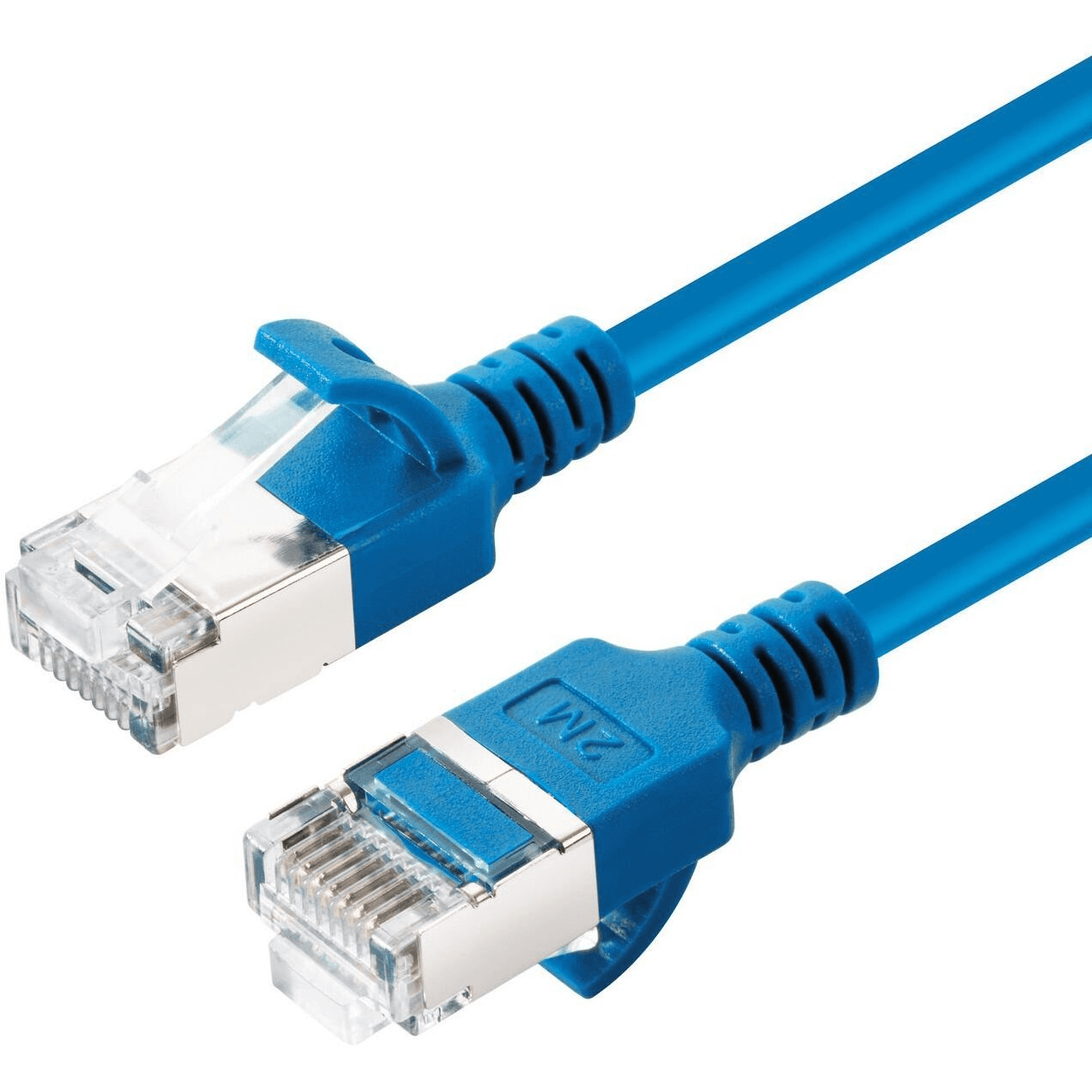 Microconnect V-FTP6A0015B-SLIM sieťový kábel Modrá 0,15 m Cat6a U/FTP (STP)