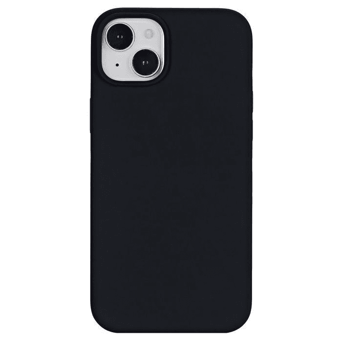 Silikónové puzdro, pre iPhone 15 Plus, 100% recyklovaný TPU, čierne