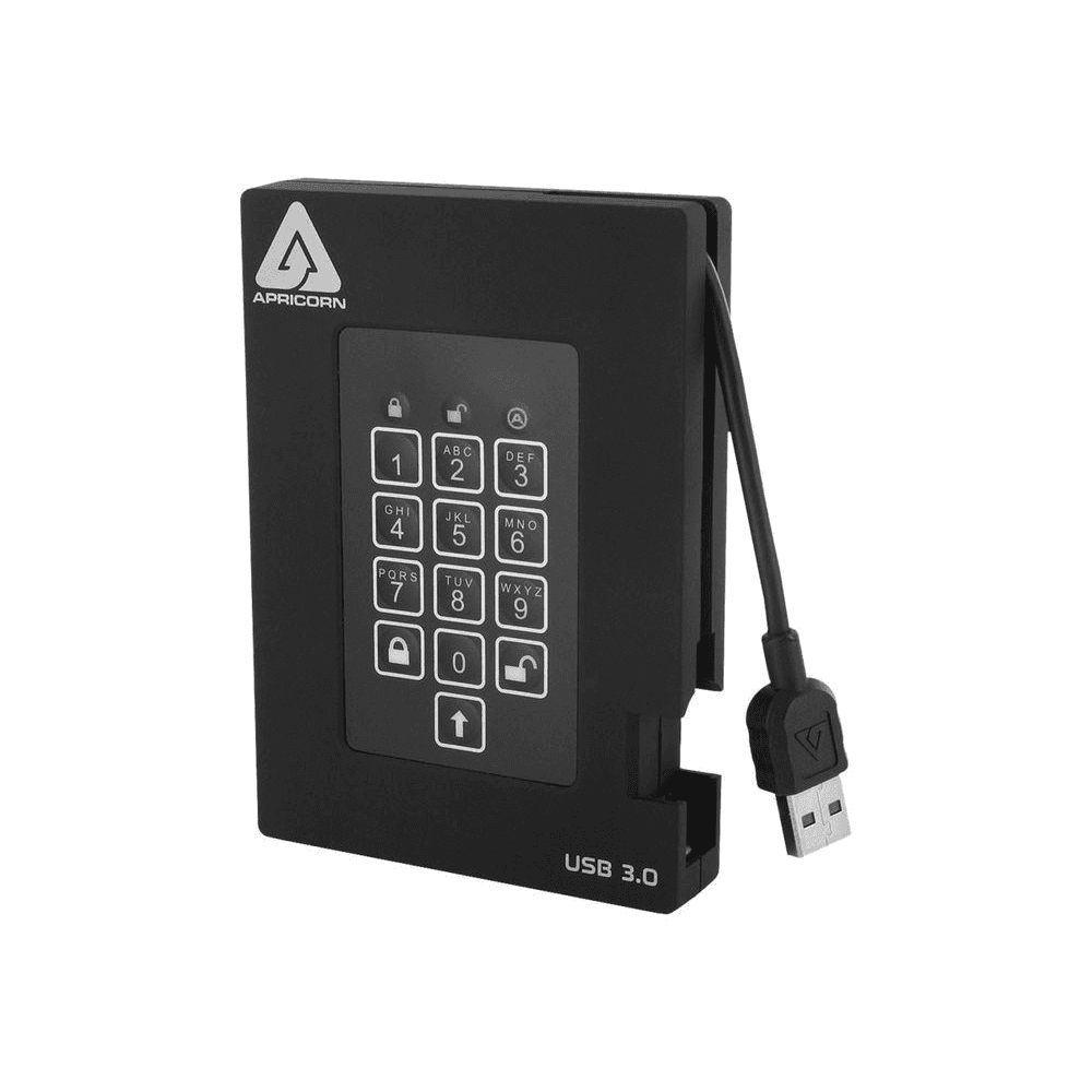 Apricorn Aegis Padlock Fortress 1TB externý pevný disk 1000 GB Ča...