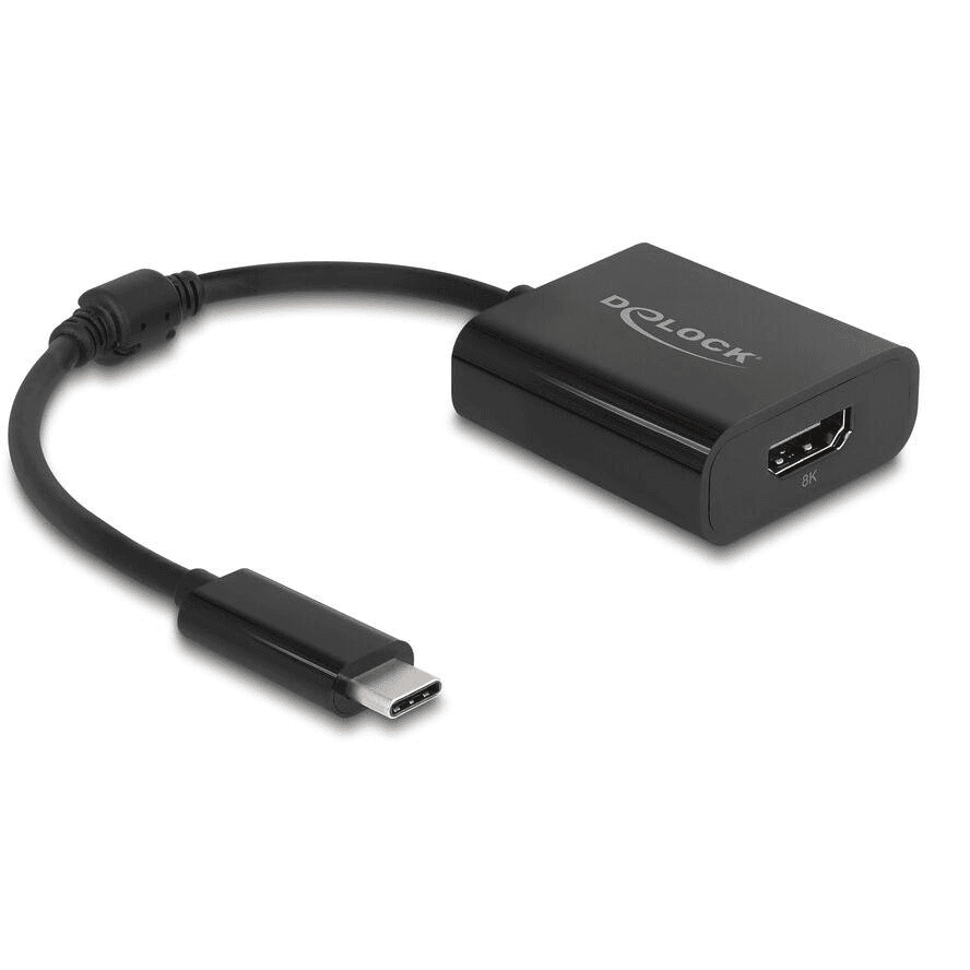 Adaptér USB C na HDMI (DP Alt Mode) 8K s funkciou HDR čierny Delock 64175