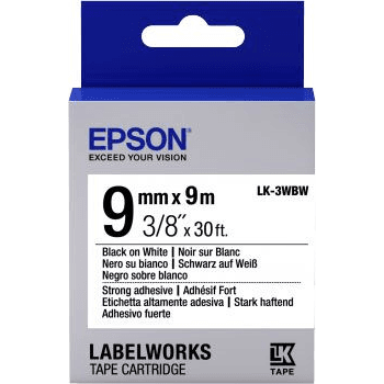 Epson LK-3WBW páska na tvorbu štítkov Čierna na bielej