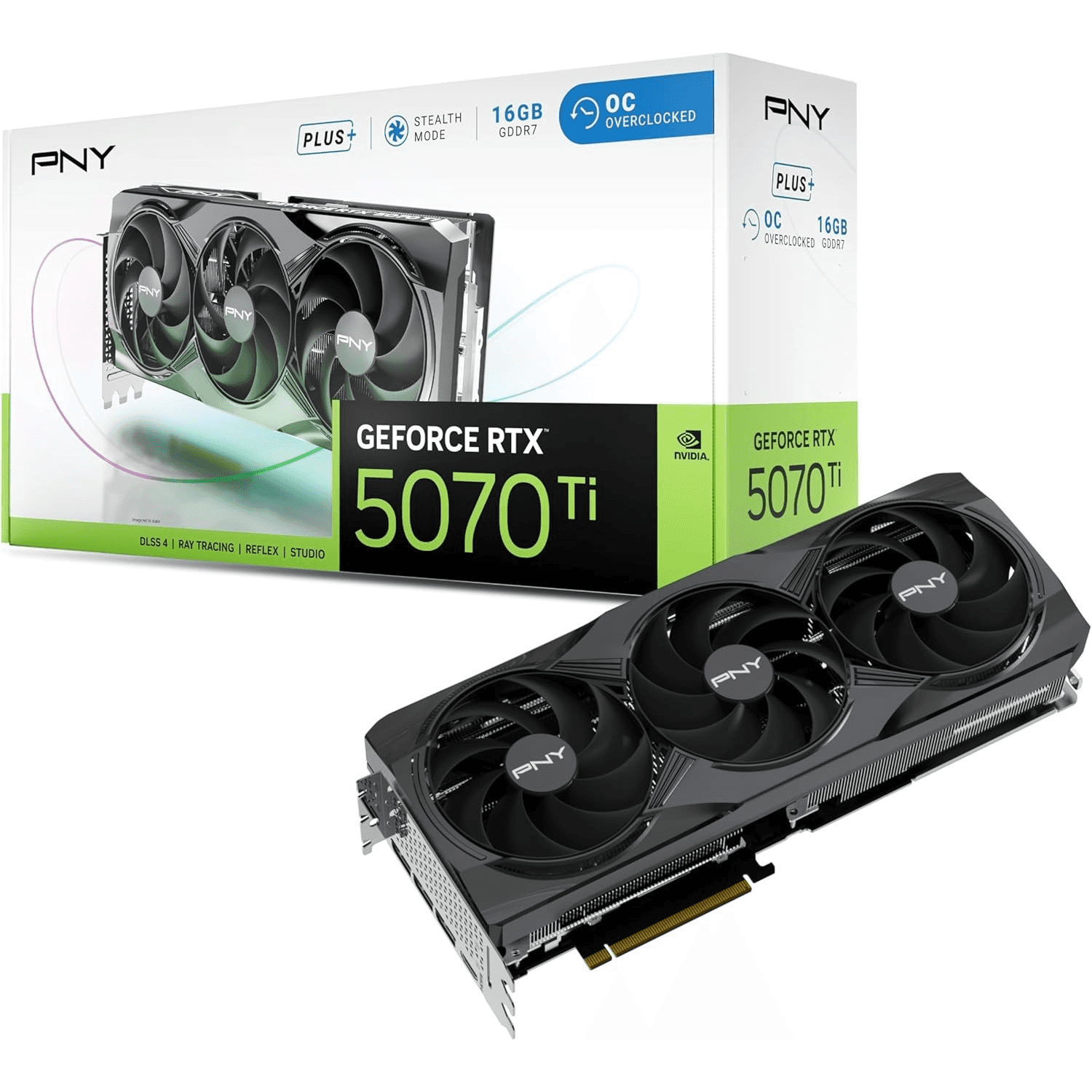 Grafická karta GeForce RTX 5070 Ti+ OC 16GB VCG5071T16TFXPB1-O PNY PLUS
