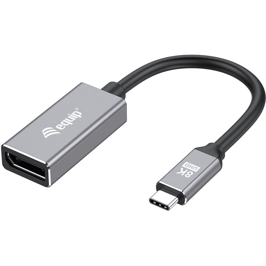 Equip 133493 adaptér na video kábel 0,15 m USB Typ-C DisplayPort Čierna, Šedá