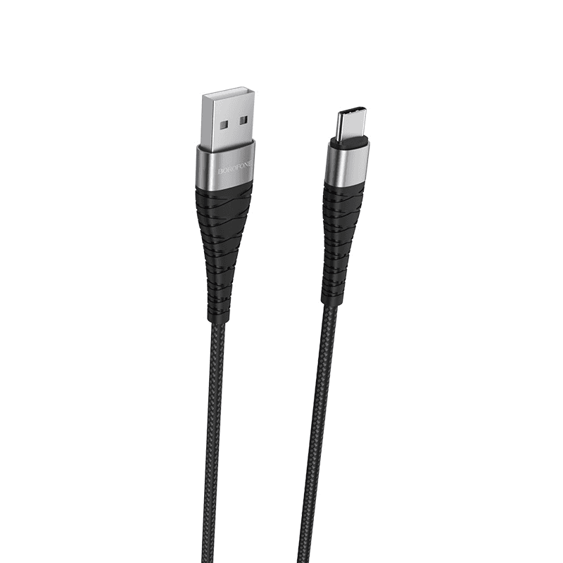 Kábel Borofone USB - USB typ C 0,25 m čierny