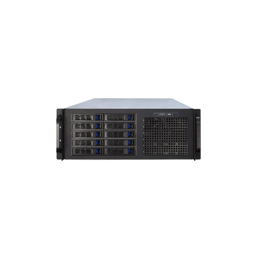 Inter-Tech IPC 4U-4410 diskové pole Čierna