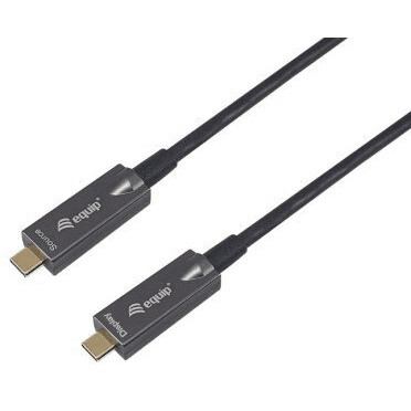 Equip 119469 USB kábel USB 3.2 Gen 2 (3.1 Gen 2) 15 m USB C 10 Gbit/s 60 W Čierna