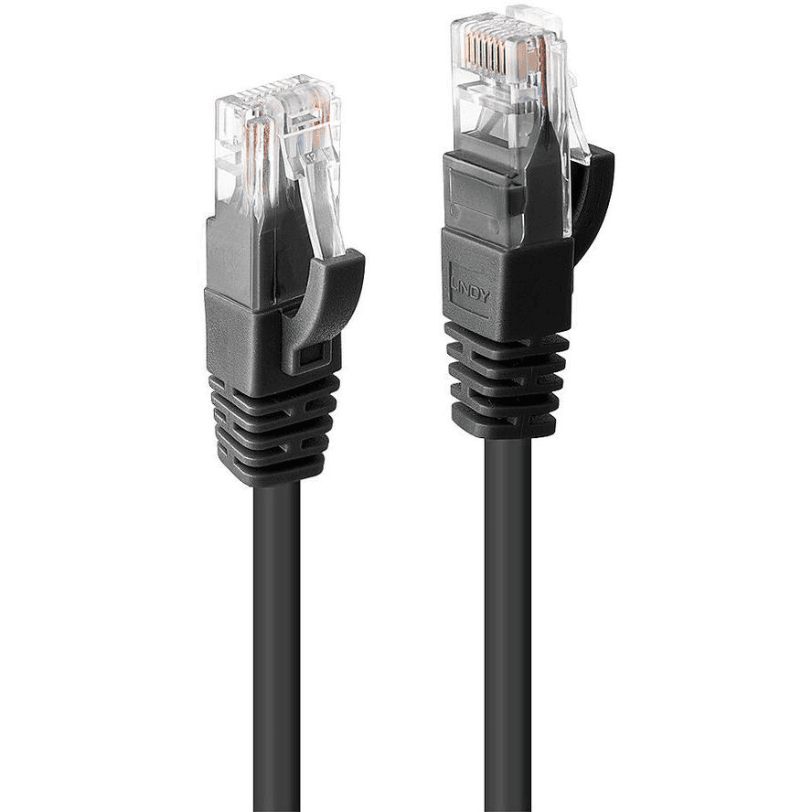 Lindy 48082 sieťový kábel Čierna 10 m Cat6 U/UTP (UTP)