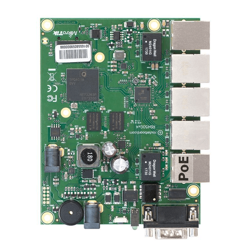 Káblový smerovač MikroTik RB450Gx4