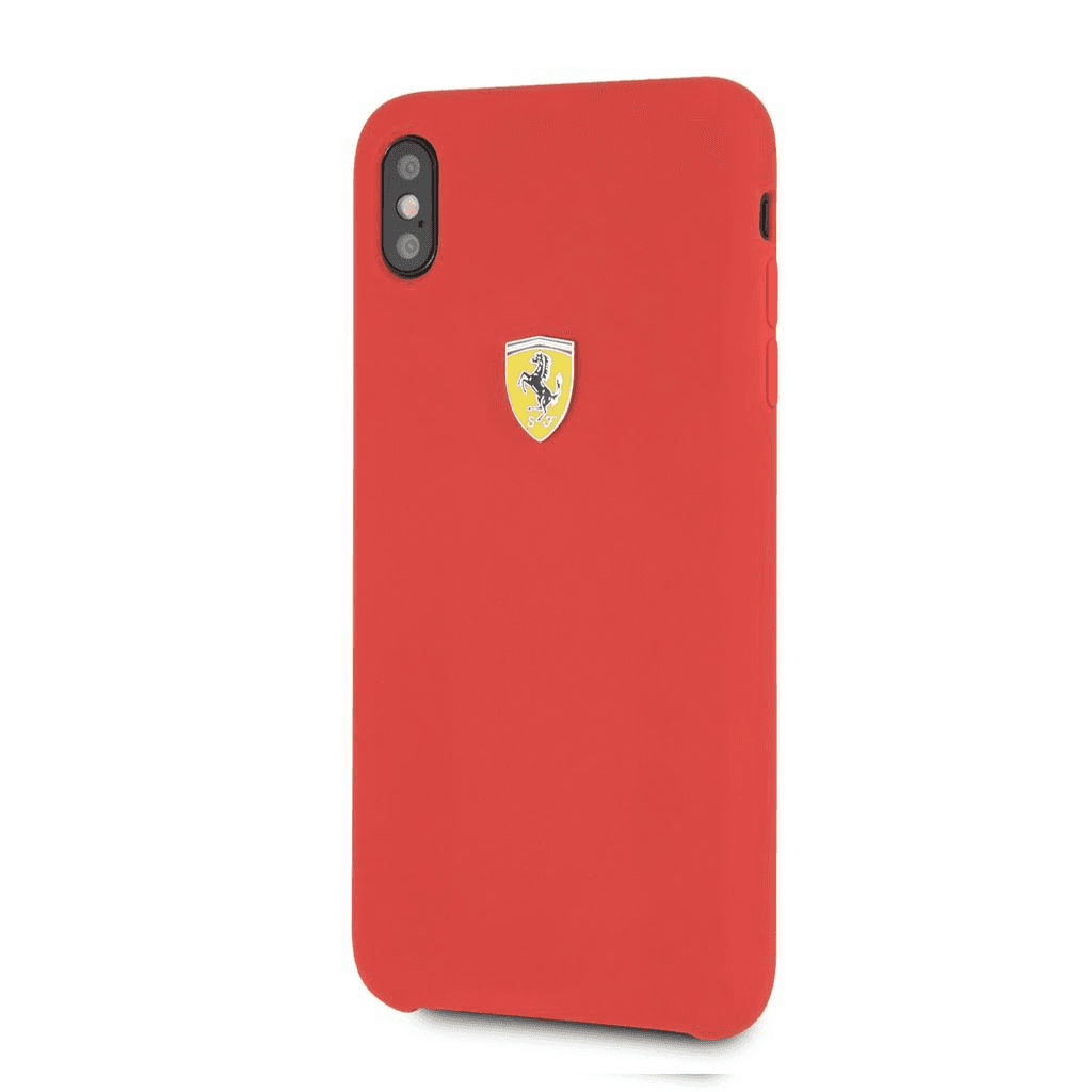 Zadný Kryt Ferrari pre Apple iPhone XS Max; červený