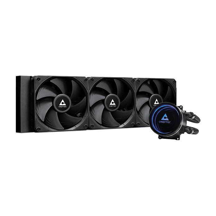 Vodné chladenie chieftec iceberg 360 dark clc-360-blk 2x120mm PWM