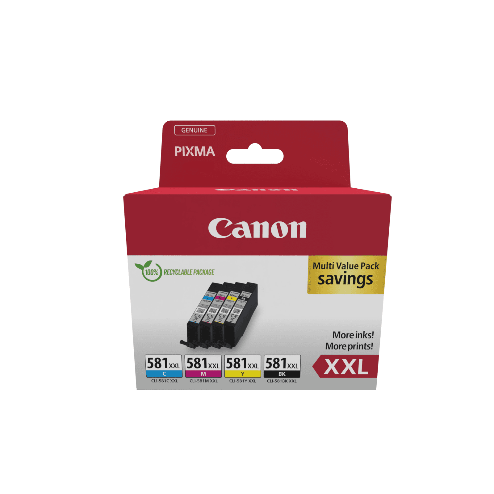 Canon 1998C007 atramentová náplň 4 kusov Originál Čierna, Azúrová, Purpurová, Žltá