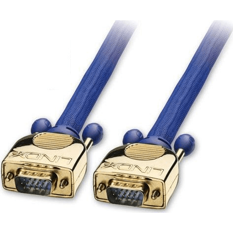 Lindy 15m Gold VGA Cable VGA kábel VGA (D-Sub) Modrá