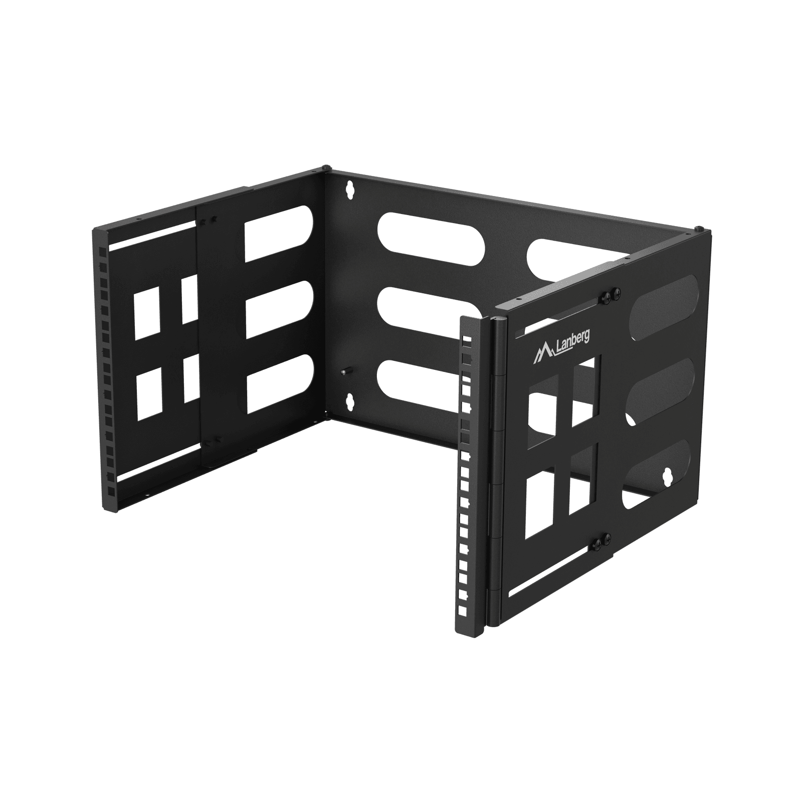 Nástenný rackový držiak Lanberg 19" 6U 497x400/240 čierny