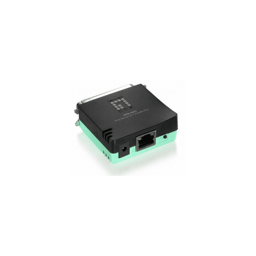 LevelOne FPS-1031 tlačový server Ethernet LAN Čierna, Zelená
