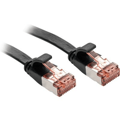 Lindy RJ45 Cat.6 U/FTP 10m sieťový kábel Čierna Cat6 U/FTP (STP)