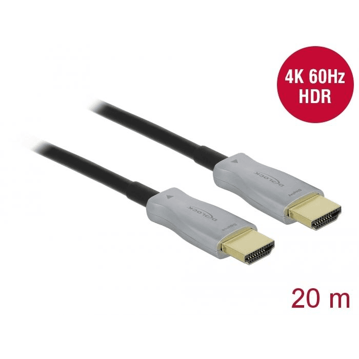Delock Aktívny optický kábel HDMI 4K 60 Hz 20 m