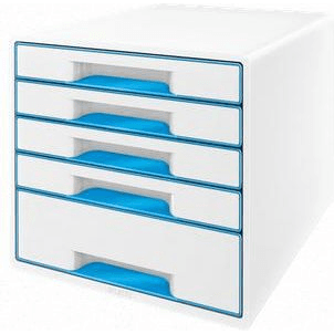Leitz 52141036 organizátor kancelárskych zásuviek Polystyrén Modrá, Biela