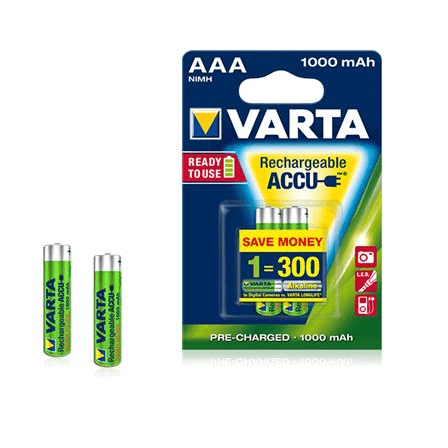 Varta 05703 Nabíjateľná batéria AAA Nikel-Metal Hydrid (nimh)
