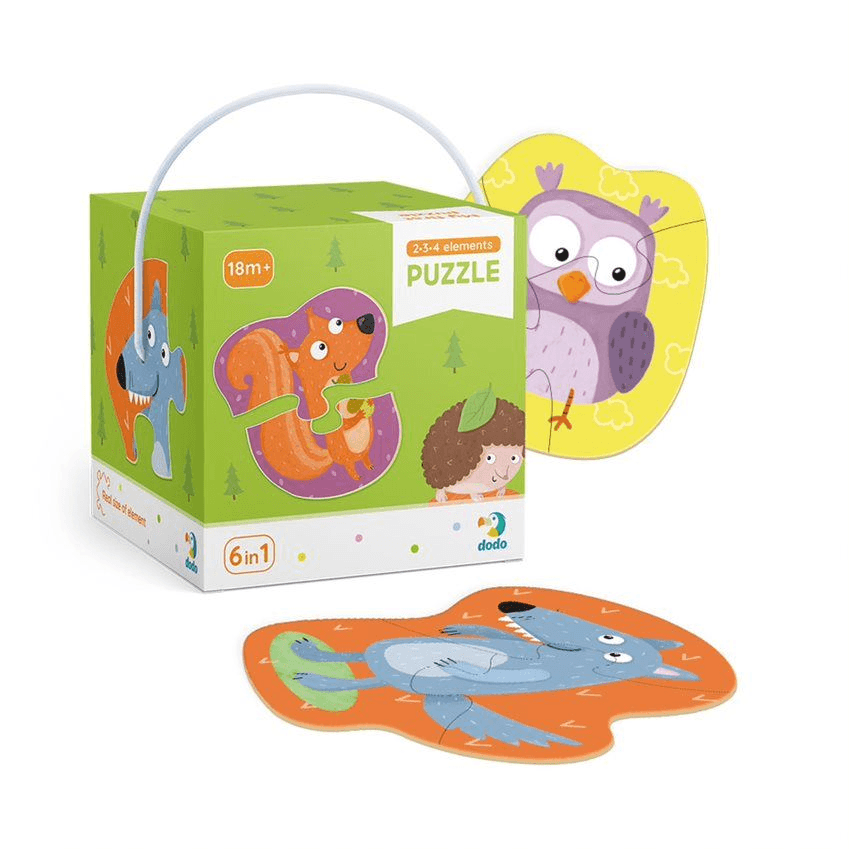 PUZZLE 2-3-4 LESNÉ ZVIERATÁ, DODO