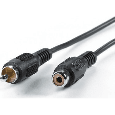 ROLINE RCA Kábel, simplex ST/BU, 10m audio kábel, čierny