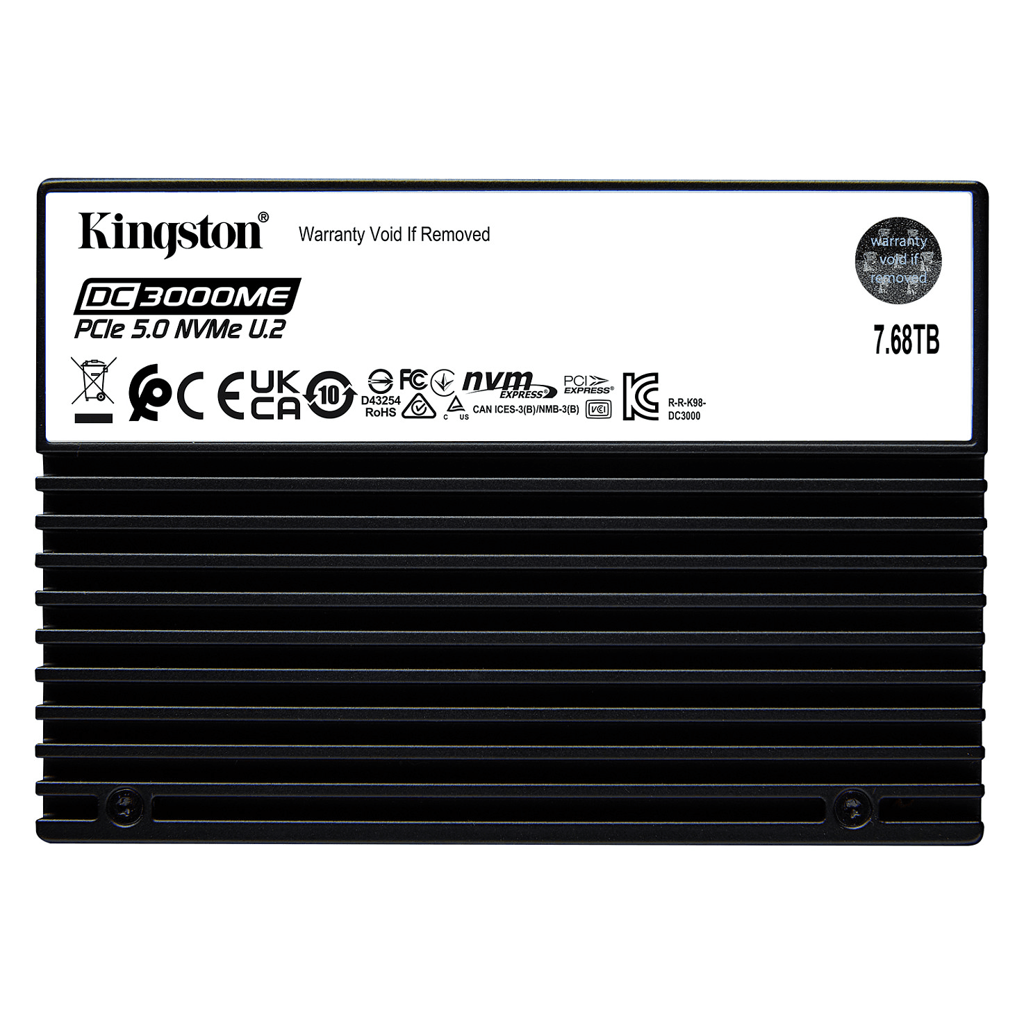 Kingston Technology DC3000ME 7,68 TB U.2 PCI Express 5.0 NVMe 3D eTLC