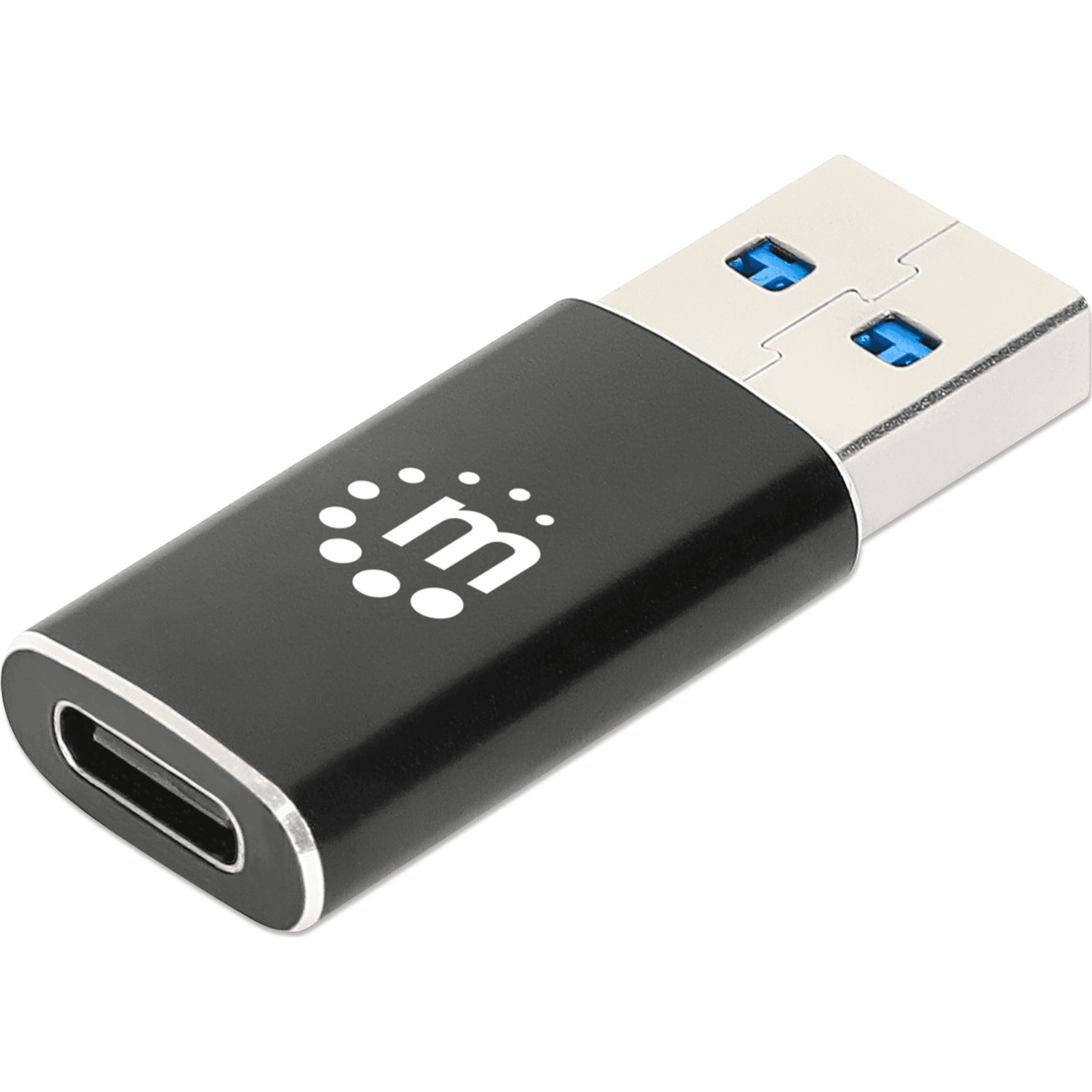 Manhattan 153980 káblová redukcia USB A USB C Čierna