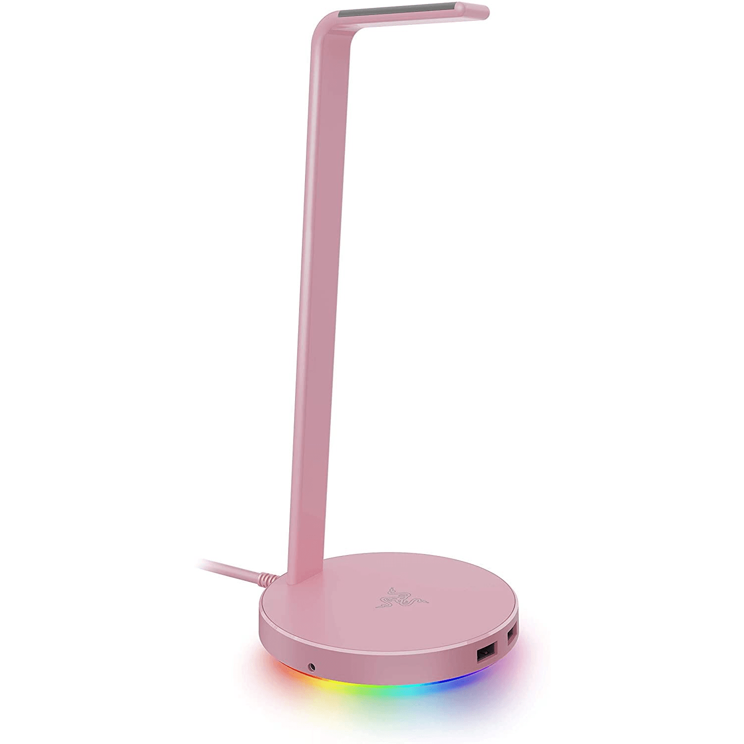 Stojan na slúchadlá Razer Base Station V2 Chroma Quartz 27,8 cm ružový